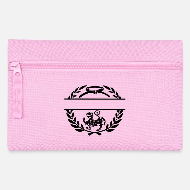 Laurel wreath with shotokan teiger and band - Pencil Case - pink