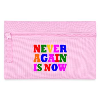 Never again is now - Federtasche - Rosa - Vorne