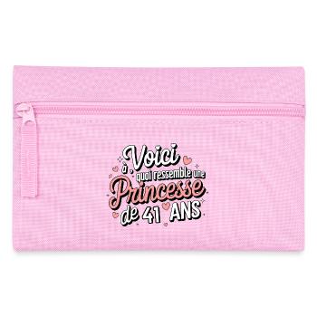 Princess 41 years old - Pencil Case - pink - Front