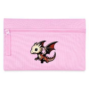 Drache - Federtasche - Rosa - Vorne