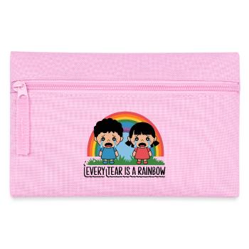 WEINENDE KINDER - Federtasche - Rosa - Vorne