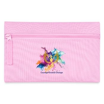 Courage Growth Change - Federtasche - Rosa - Vorne