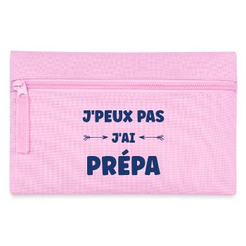 J'peux pas j'ai prépa - Trousse - rose - Devant
