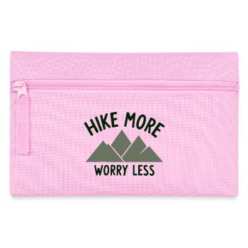 RANDONNER PLUS S’INQUIÉTER MOINS Spruch - Trousse - rose - Devant