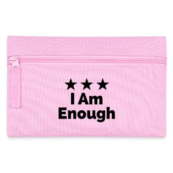 I Am Enough Ich bin genug Statement - Federtasche - Rosa - Vorne