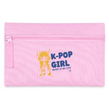 K-Pop-Mädchenmusik ist mein Leben Koreanische Popmusik süß - Federtasche - Rosa - Vorne