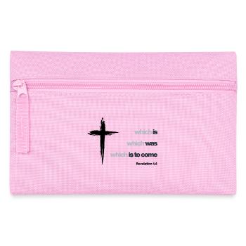 Revelation 1,4 is , was , is to come - Pencil Case - pink - Front