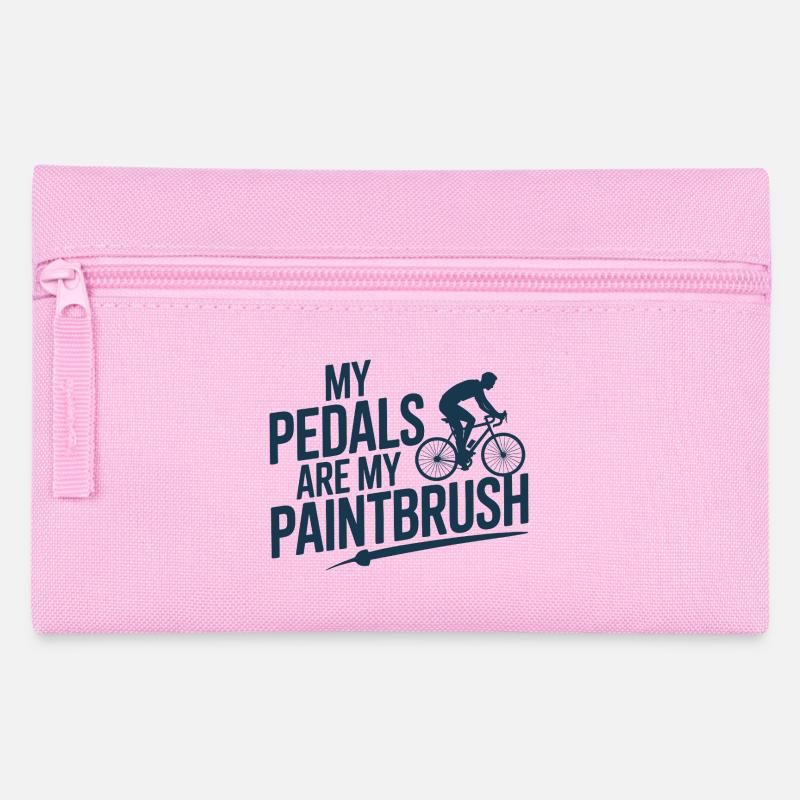 Pedals Are My Paintbrush  - Pencil Case - pink
