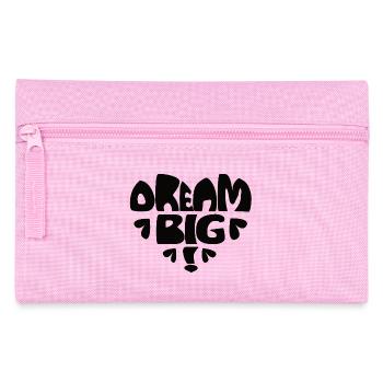 Dream Big! - schwarz - Federtasche - Rosa - Vorne