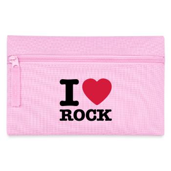 i love rock / I heart rock - Trousse - rose - Devant