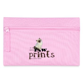Brown/White Birman Cat - Federtasche - Rosa - Vorne
