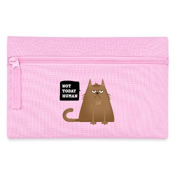 not today katze - Federtasche - Rosa - Vorne