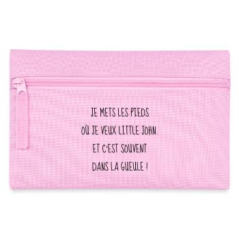 Cinéma / Citation / Série télé / Geek - Trousse - rose - Devant