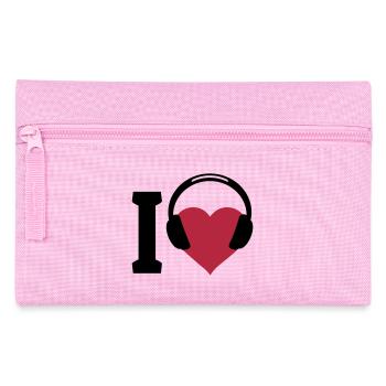 I love Music - J'aime la musique - Trousse - rose - Devant