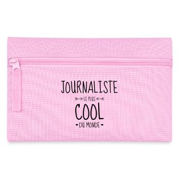 Journalist / Journalismus / Zeitung / Reporter - Federtasche - Rosa - Vorne
