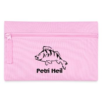 Barsch Angler - Federtasche - Rosa - Vorne