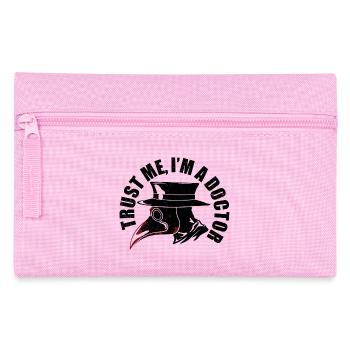 Trust Me I'm A Doctor, Physician, Plague Doctor - Pencil Case - pink - Front