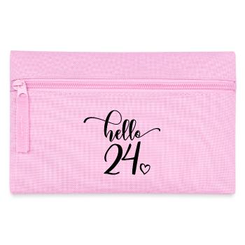 Hello 24 - Mignon cadeau de 24e anniversaire pour les femmes - Trousse - rose - Devant