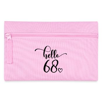 Hello 68 - Mignon cadeau de 68e anniversaire pour les femmes - Trousse - rose - Devant