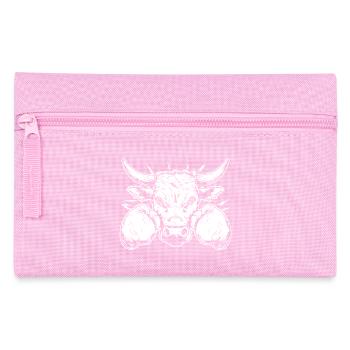 Bulle Stier Boxer Boxen MMA Kampfsport - Federtasche - Rosa - Vorne