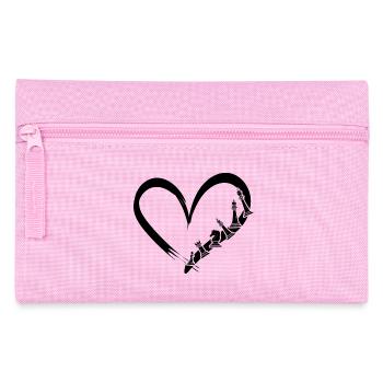 Schach Schachspieler schachmatt Schach-Liebe - Federtasche - Rosa - Vorne