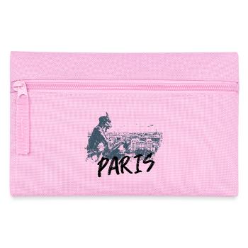 Paris avec gargouille de Notre Dame - Trousse - rose - Devant