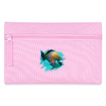 Neon Tropenfisch Farbenspiel - Federtasche - Rosa - Vorne