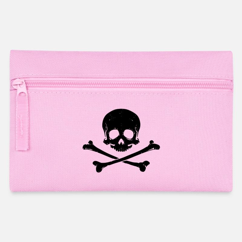 Skull and Bones - Pencil Case - pink