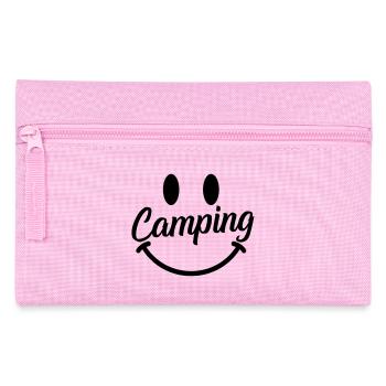 Sourire de camping - Trousse - rose - Devant