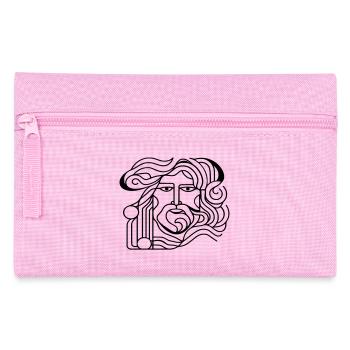 Antiker Mann. - Federtasche - Rosa - Vorne