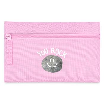 You Rock Minimal Statement Kieselstein - Federtasche - Rosa - Vorne