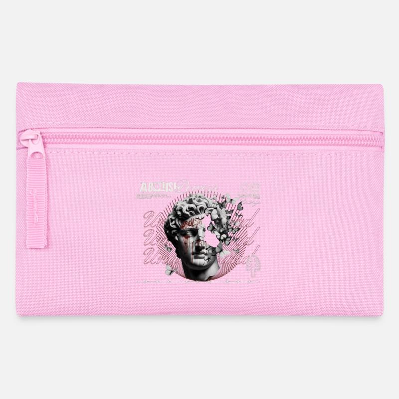 Abolish Power Head Collage - Pencil Case - pink