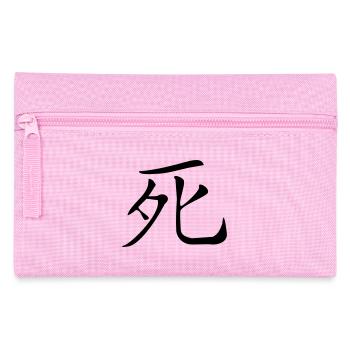 Tod- Kanji - Federtasche - Rosa - Vorne