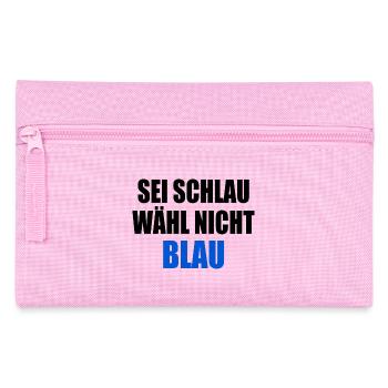 be smart don't vote blue - fck afd - Pencil Case - pink - Front