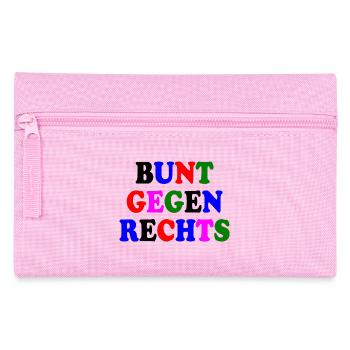Colorful against the right - Pencil Case - pink - Front