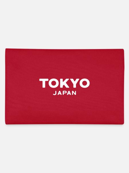 Tokyo Japan Asia Font Design Print - Pencil Case - red - Back