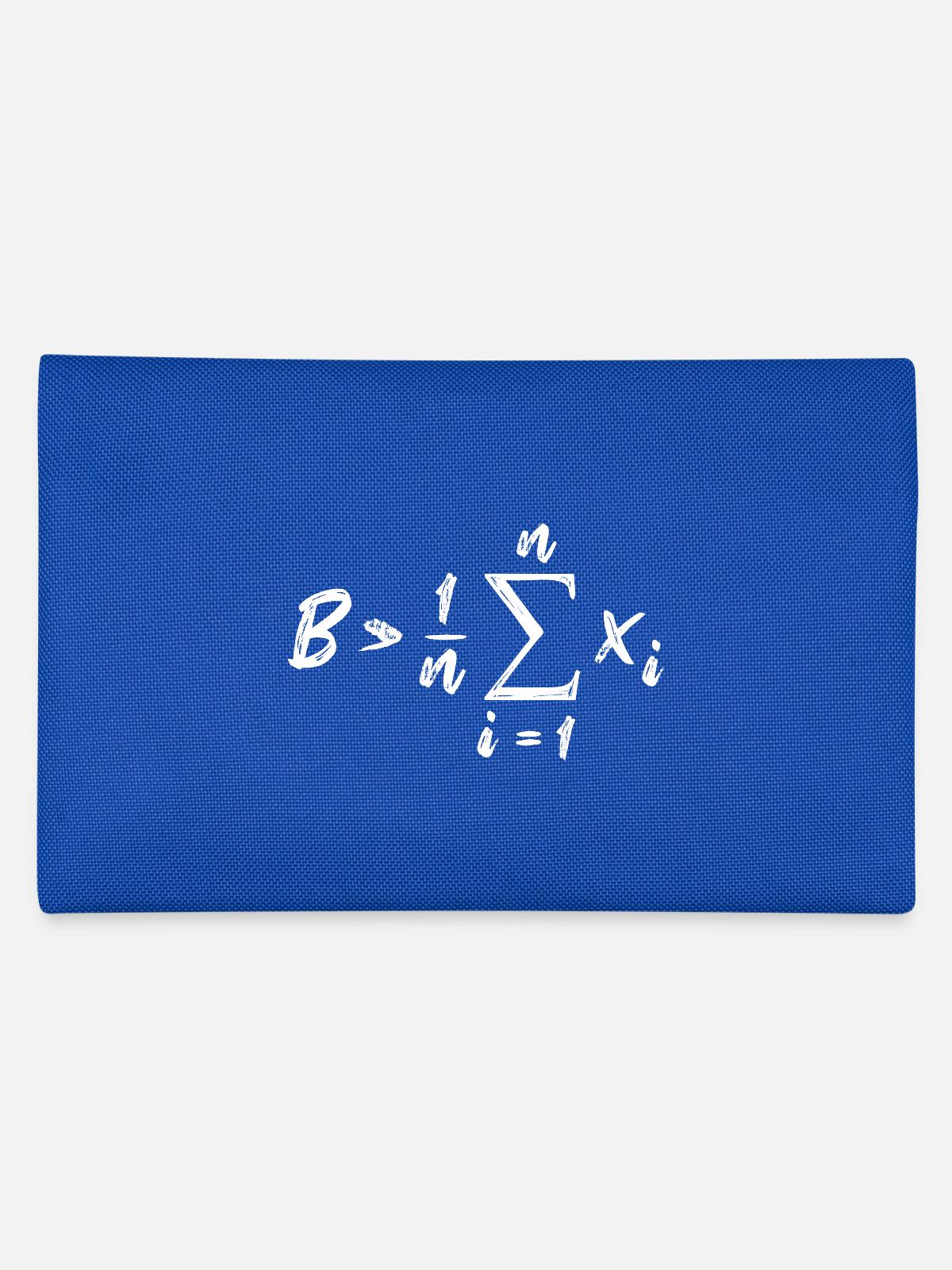 Be Greater Than Average Mathe - Federtasche - Royalblau - Hinten