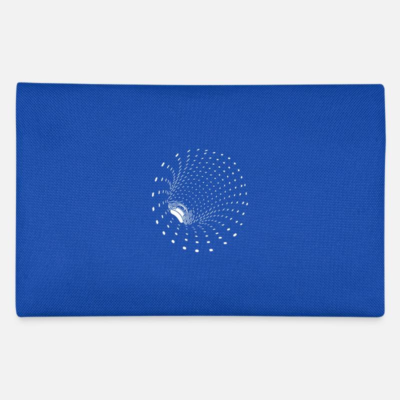 Geometrische Vector Trichter Kreise Figur - Federtasche - Royalblau
