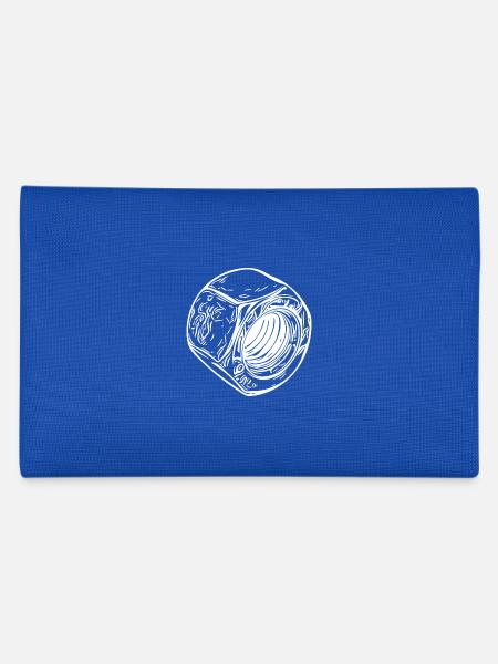 Grand écrou à vis avec surface vintage - Trousse - bleu royal - Dos