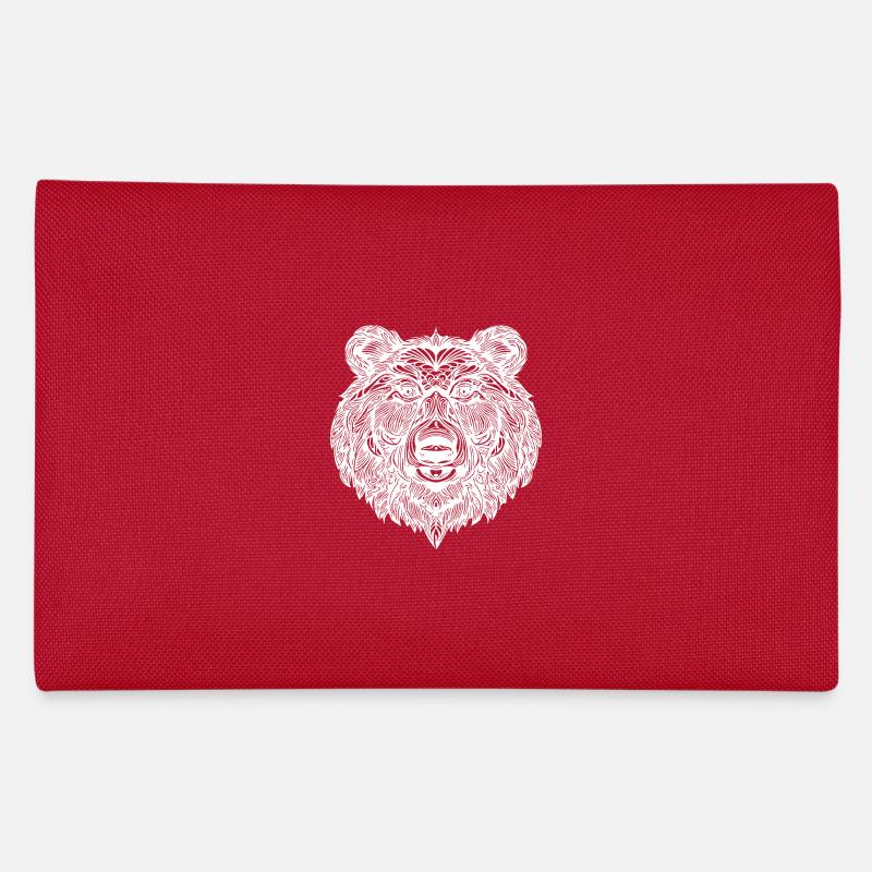 Cute shaggy bear's head Pencil Case