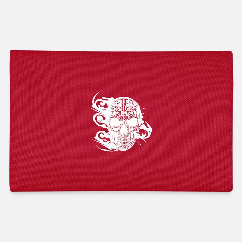 Burning grinning tattoo skull Pencil Case