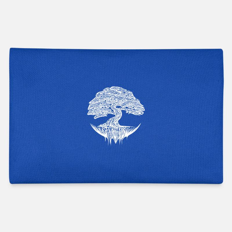 Eleganter Bonsai Baum - Federtasche - Royalblau