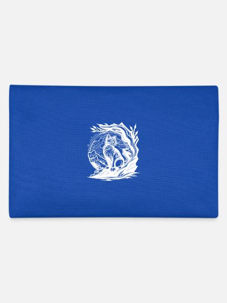 Joli petit chat de la nature dans le style de tatouage - Trousse - bleu royal - Dos