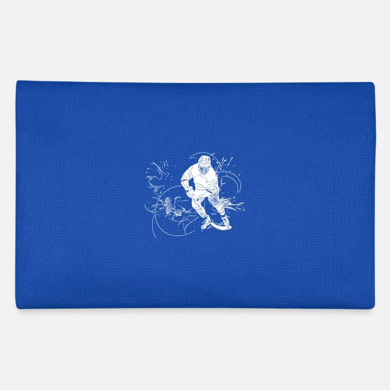 Eishockey Spieler Fan Motiv - Federtasche - Royalblau