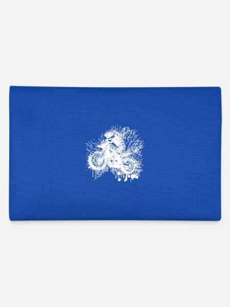 Moto de course tout-terrain style éclaboussure - Trousse - bleu royal - Dos