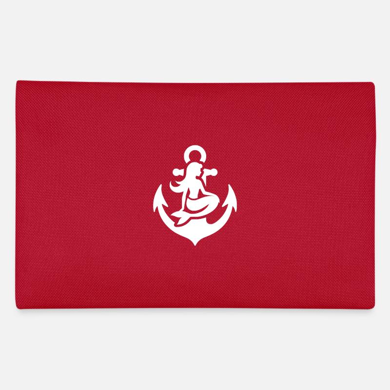Tattoo Schiff Anker mit Elegante Meerjungfrau Federtasche
