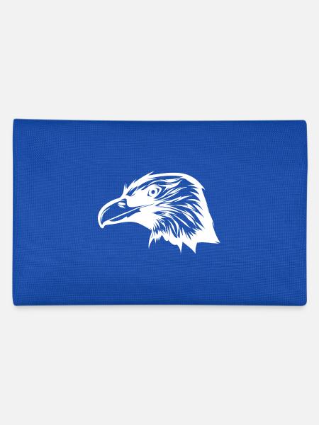 Clever vintage raven head - Pencil Case - royal blue - Back