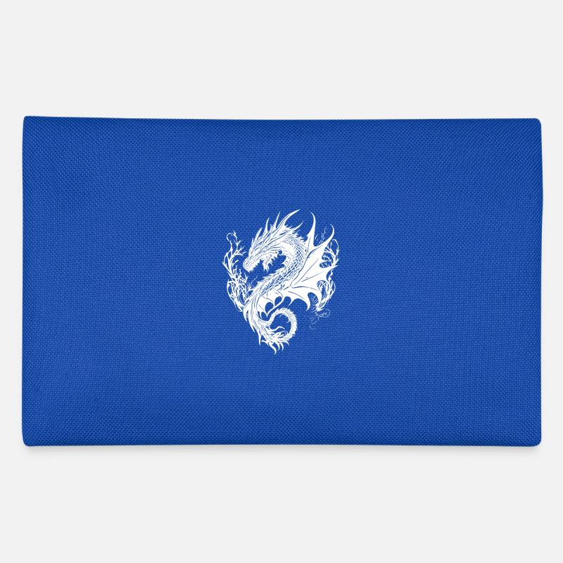 Grimmiger vintager Drache im Schuppenkleid Federtasche