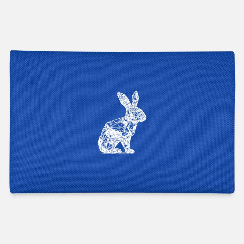 Geometrisches Linien Kaninchen Hasen Kopf - Federtasche - Royalblau