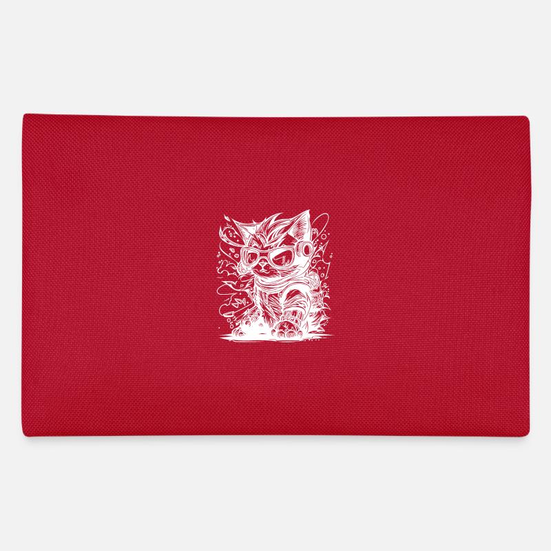 Little Cool Space Cat Splash Tattoo Style Pencil Case